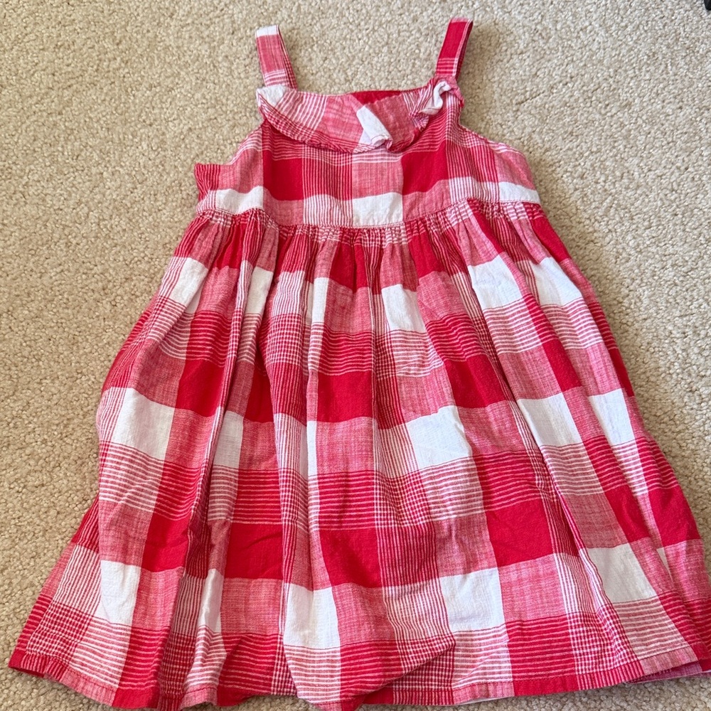 Gymboree Red and White Gingham Sundress